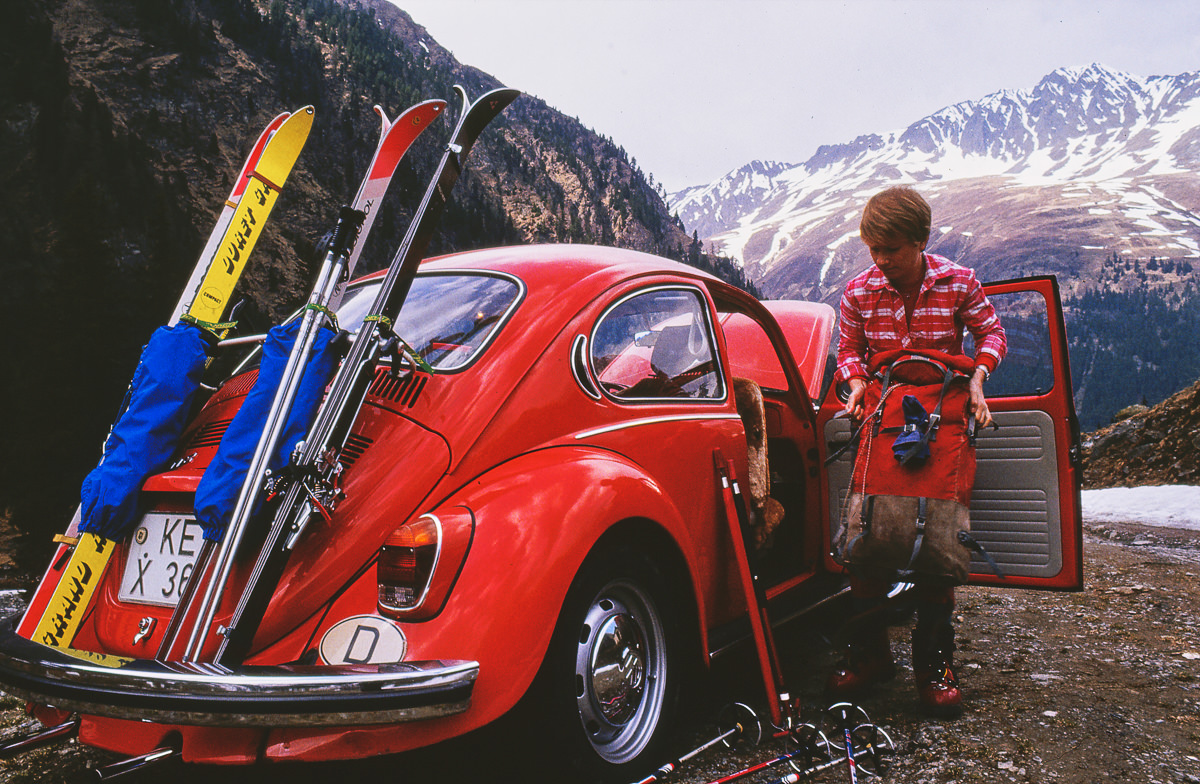 Am Start einer Schitour